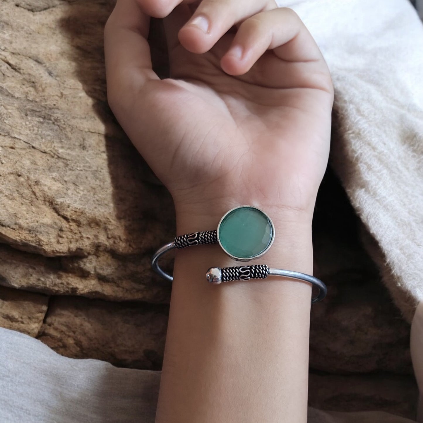 91509 BRO Classic Kada With Oxidised Plating-Mint