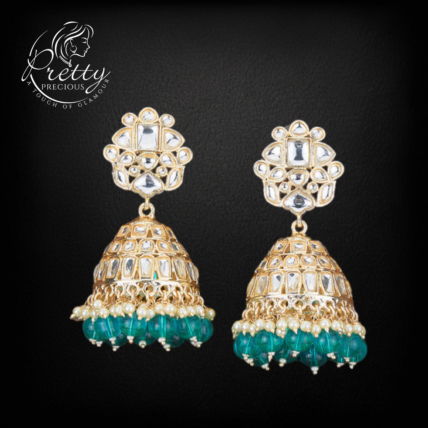 109998 Indo Western Jhumki With Gold Plating-Ramgreen