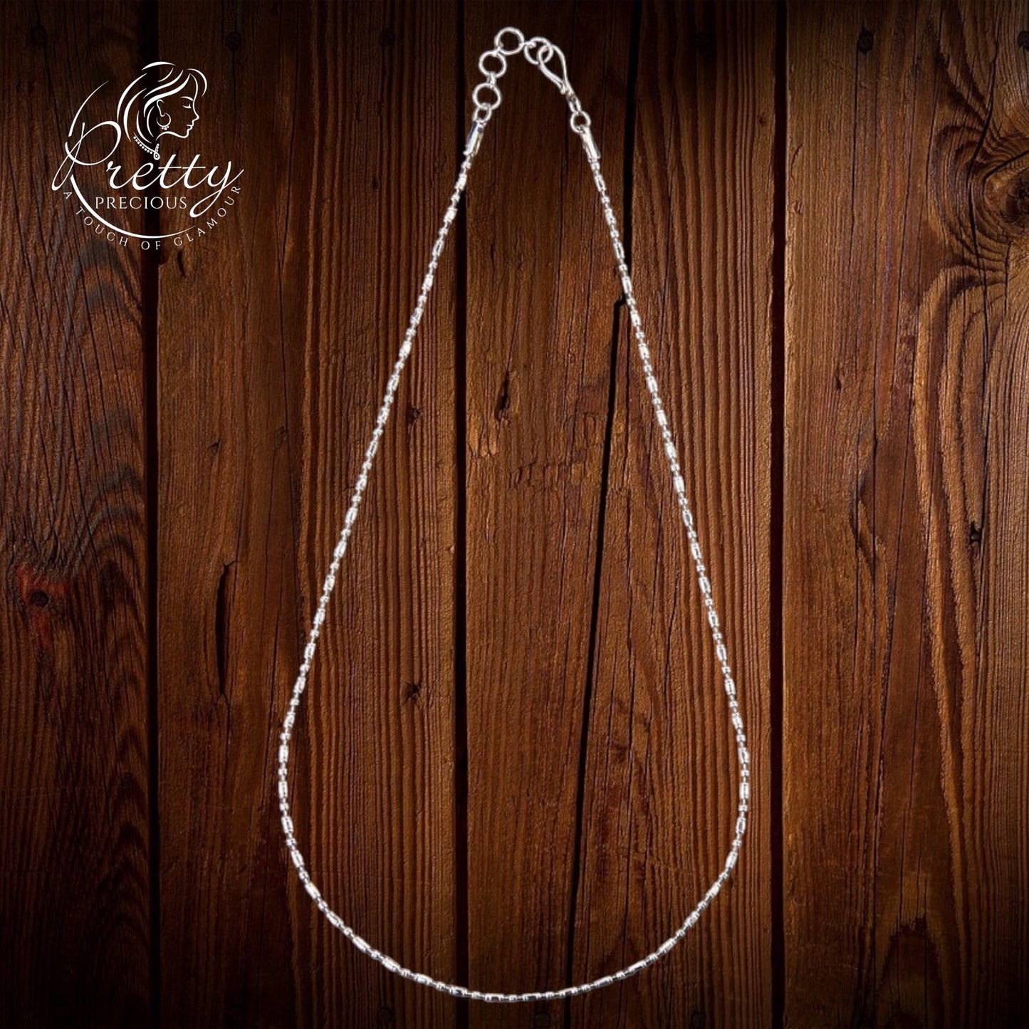 425155 Cubic Zirconia Delicate Chain With Rhodium Plating