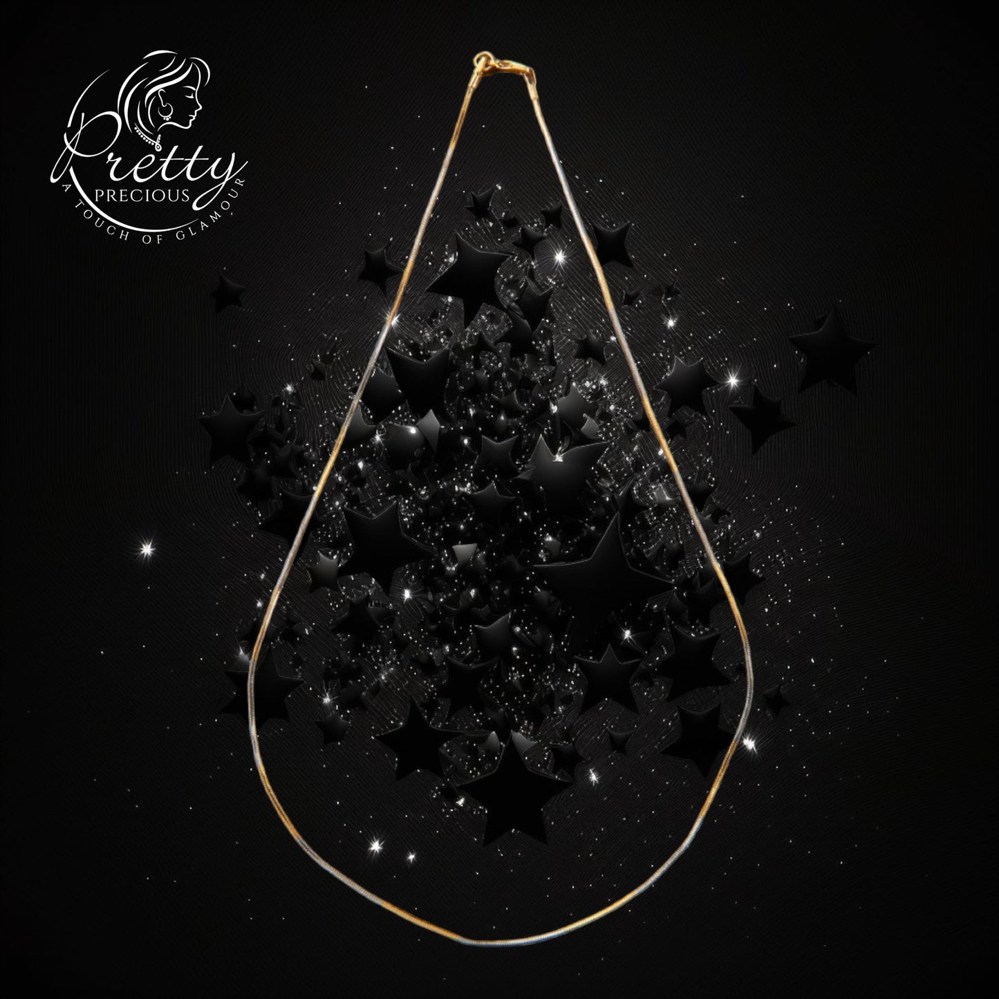 408572 Cz Delicate Chain With 2 Tone Plating