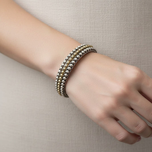 94409-KDO Classic Kada With Oxidized Plating- Design 2