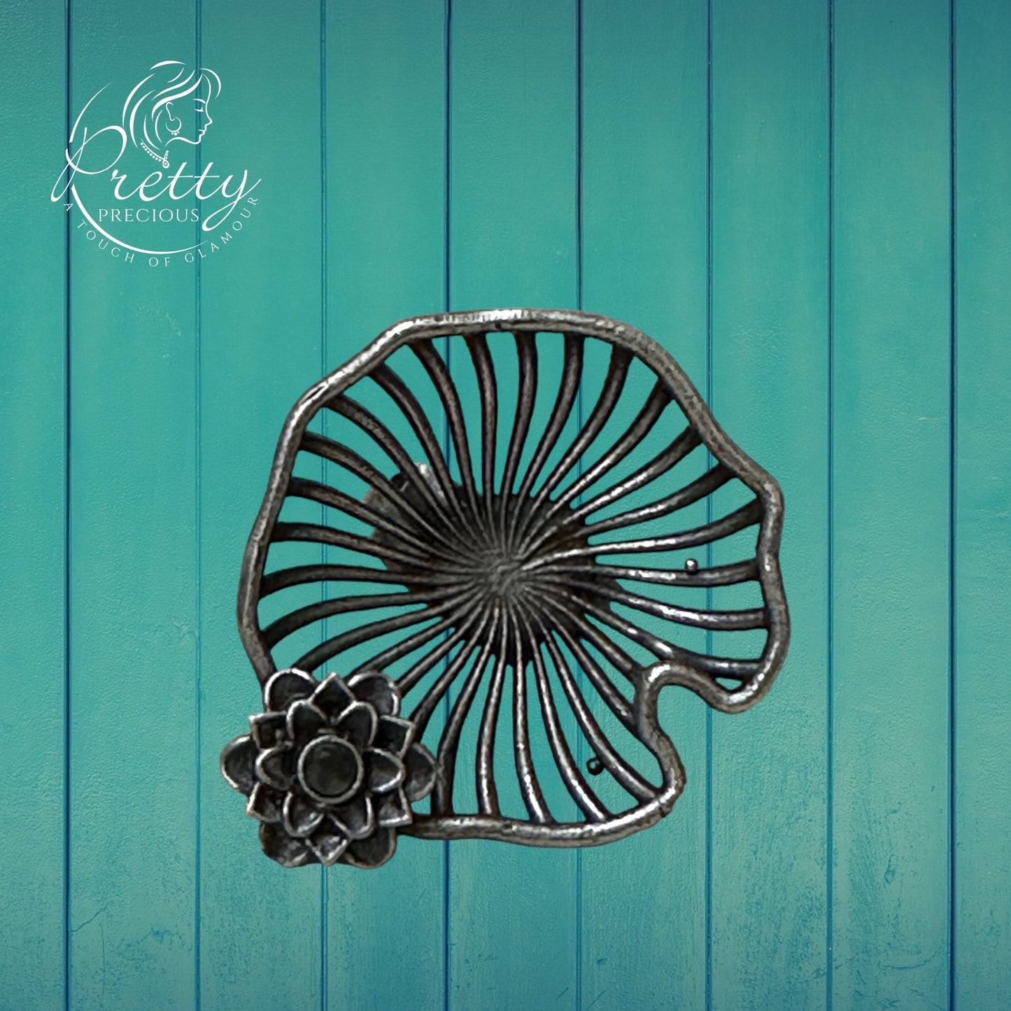 804442 Ring With Oxidised Plating