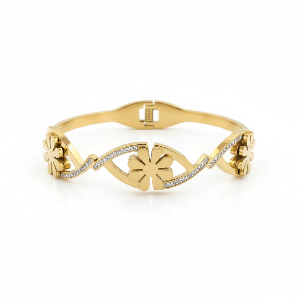 Anti-Tarnish Openable Stainless Steel Kada for Women & Girls, Western Designer Bracelet, Multiple Designs