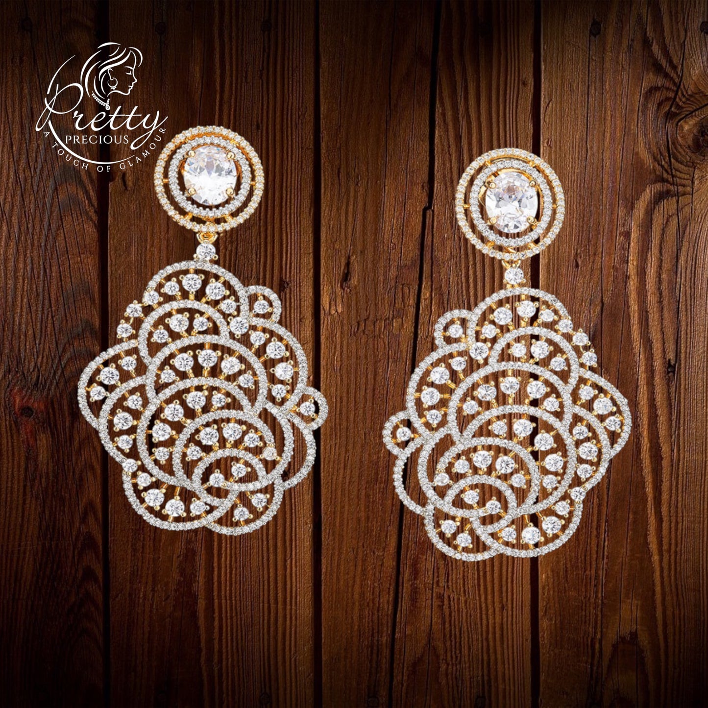 422162 American Diamond Classic Earring