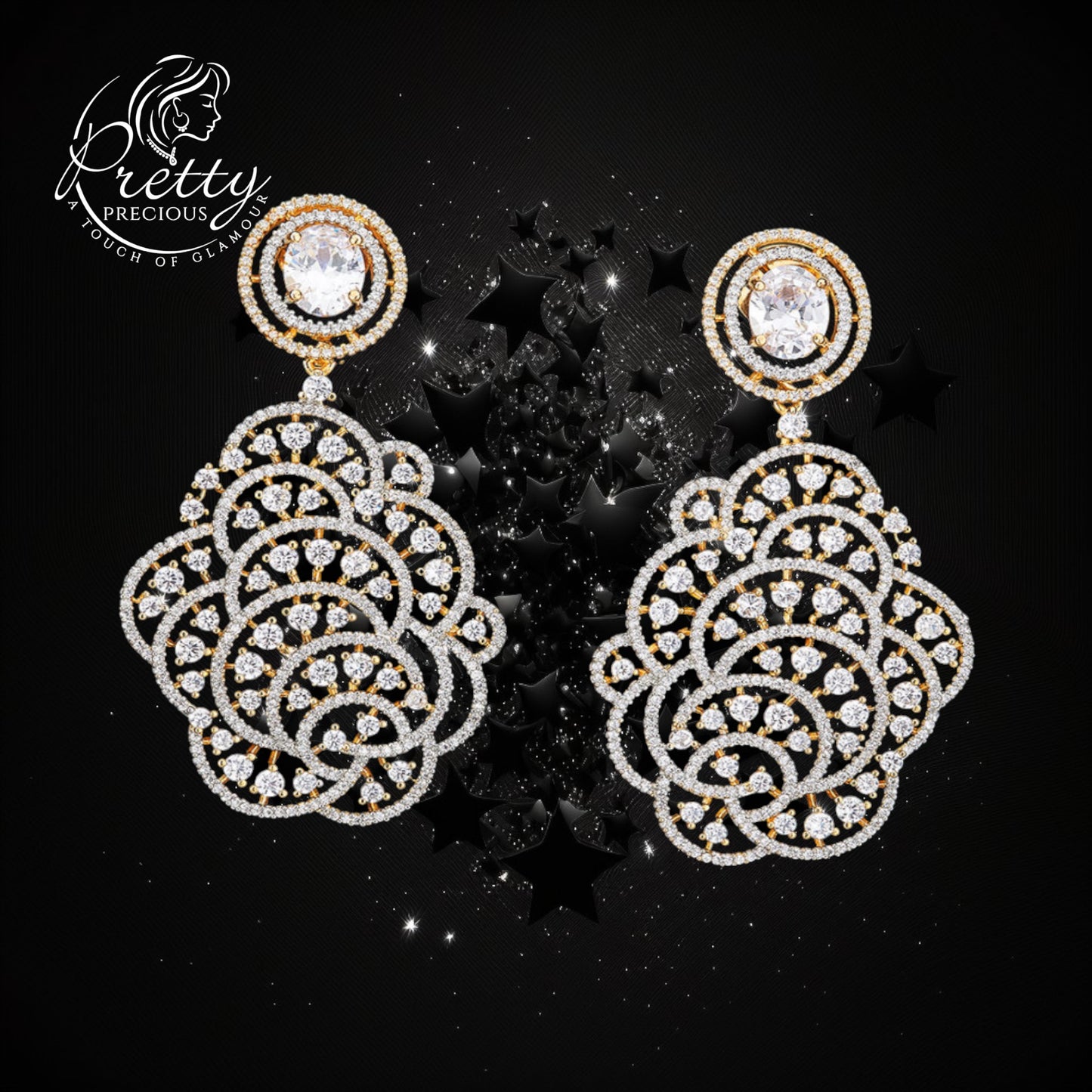 422162 American Diamond Classic Earring