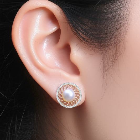 431740 Cz Classic Tops With 2 Tone Rhodium Plating