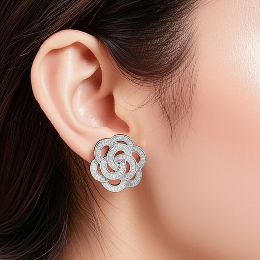 430631 Cz Classic Tops With Rhodium Plating-Silver