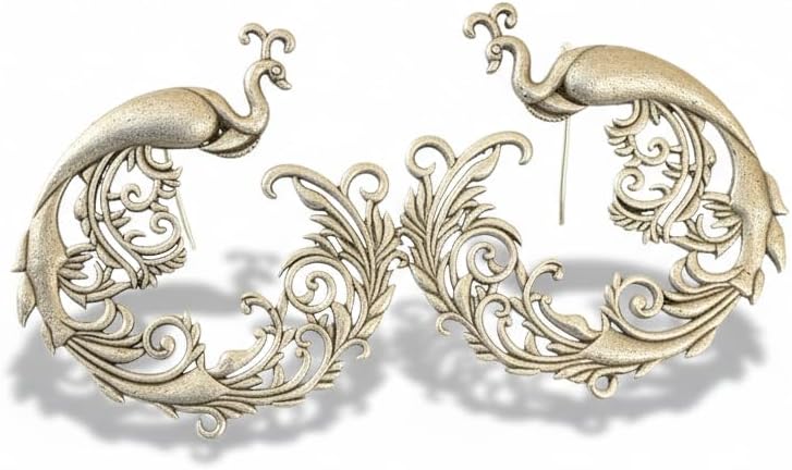 1534-Pretty Precious Oxidised Silver Stylish Party Wear Earrings for Women and Girls