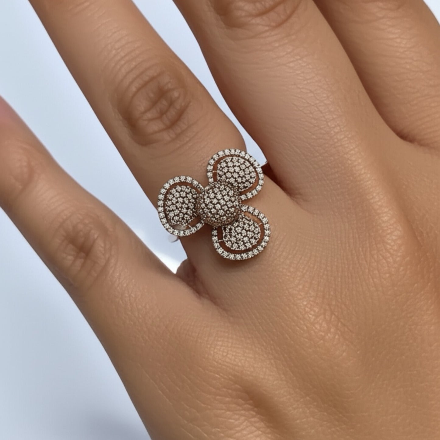 92409-RN Cz Adjustable Ring Mehndi Tone