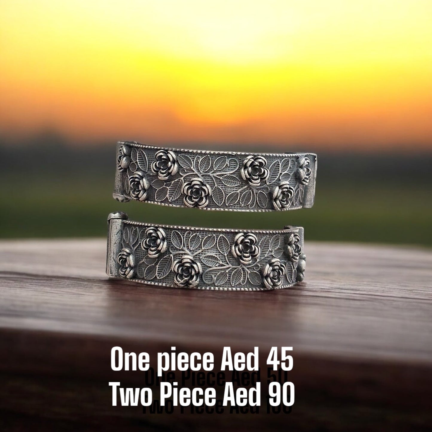 94509-KDO Classic Kada With Oxidised Plating-Design 1