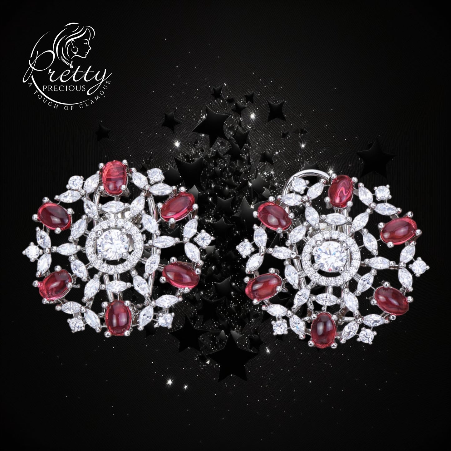 423222 American Diamond Classic Tops With Rhodium Plating