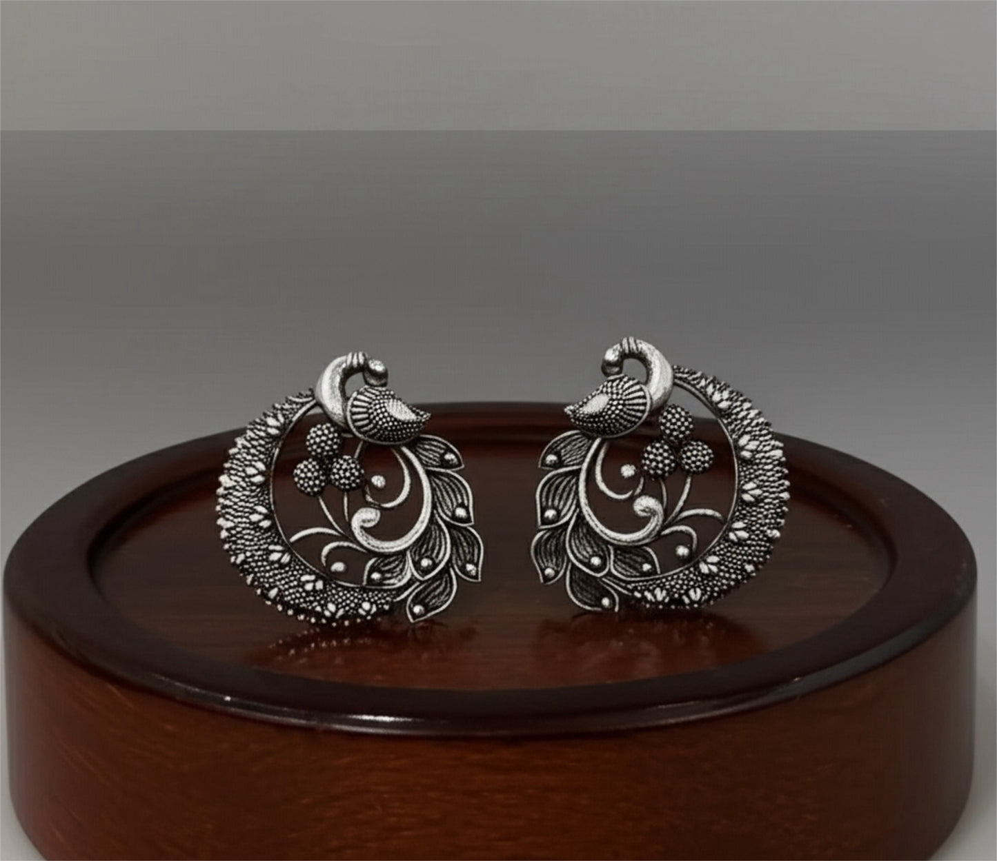 924371 Pretty Precious Fashion Oxidised Silver Stylish Party Wear Earrings for Women and Girls