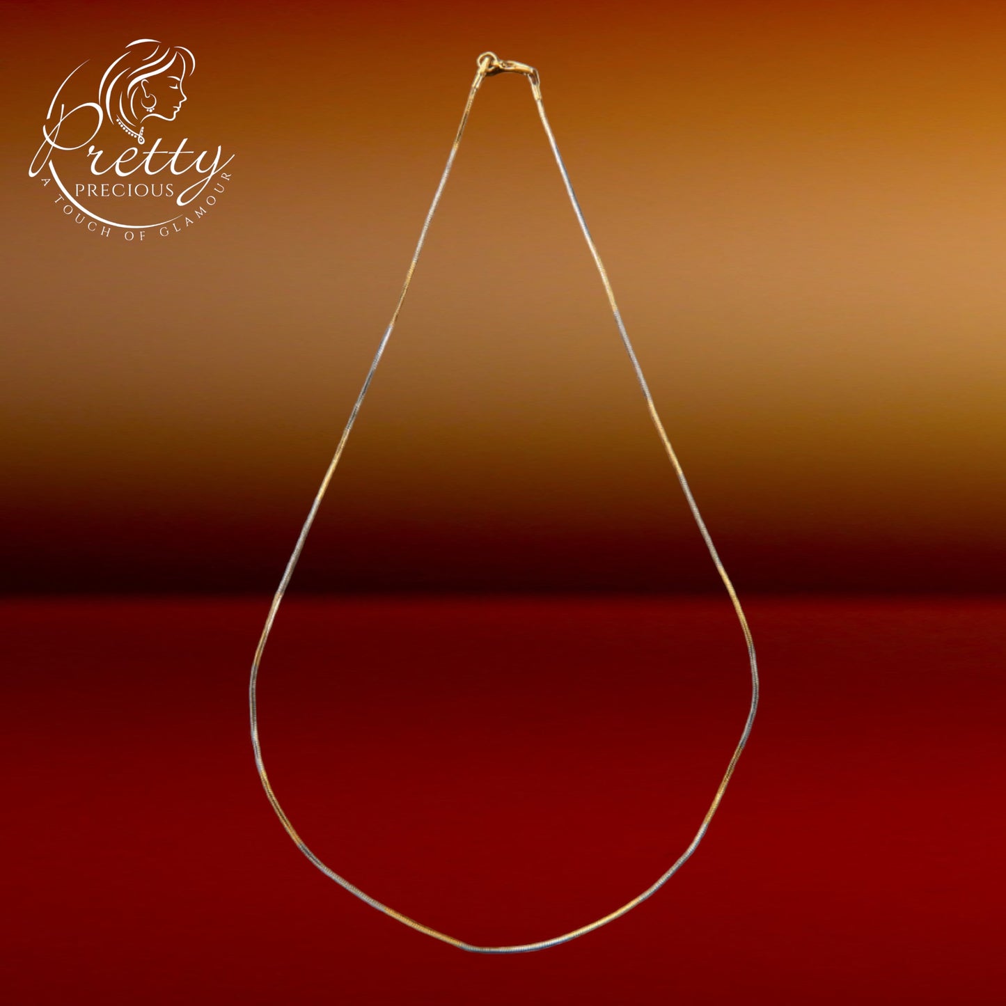 408572 Cz Delicate Chain With 2 Tone Plating