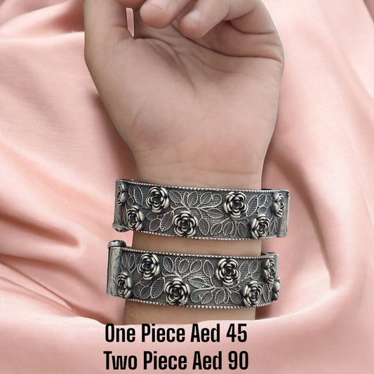 94509-KDO Classic Kada With Oxidised Plating-Design 1