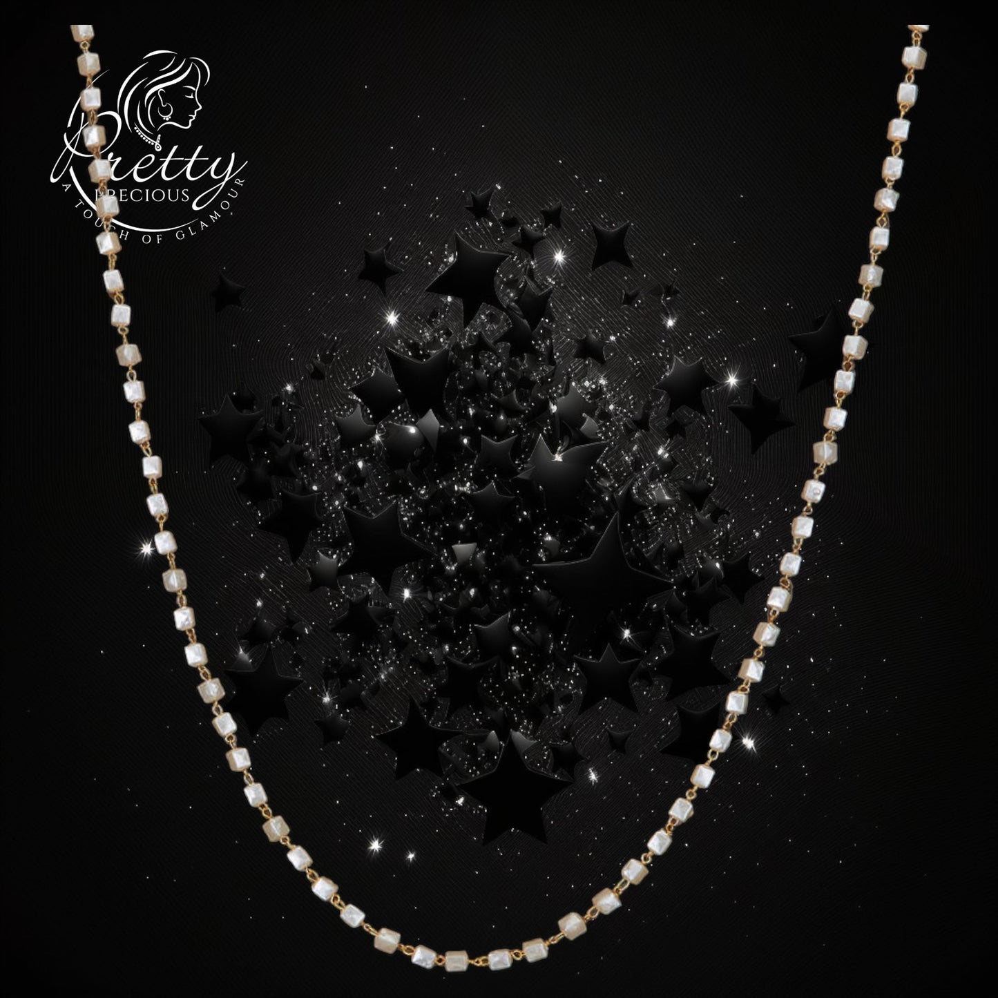 427467 Cz Mala Necklace With Gold Plating