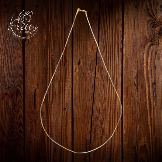 408572 Cz Delicate Chain With 2 Tone Plating