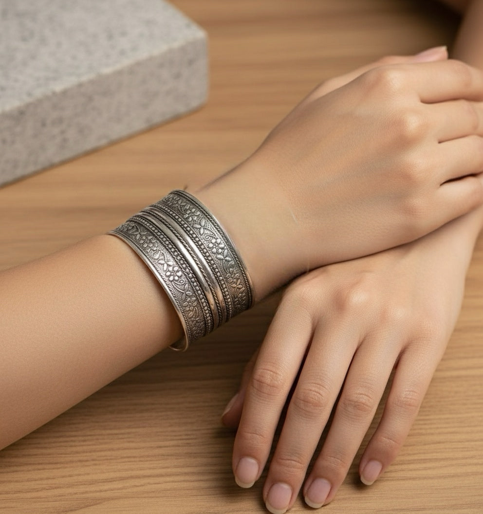 93999-KDO Classic Kada With Oxidized Plating