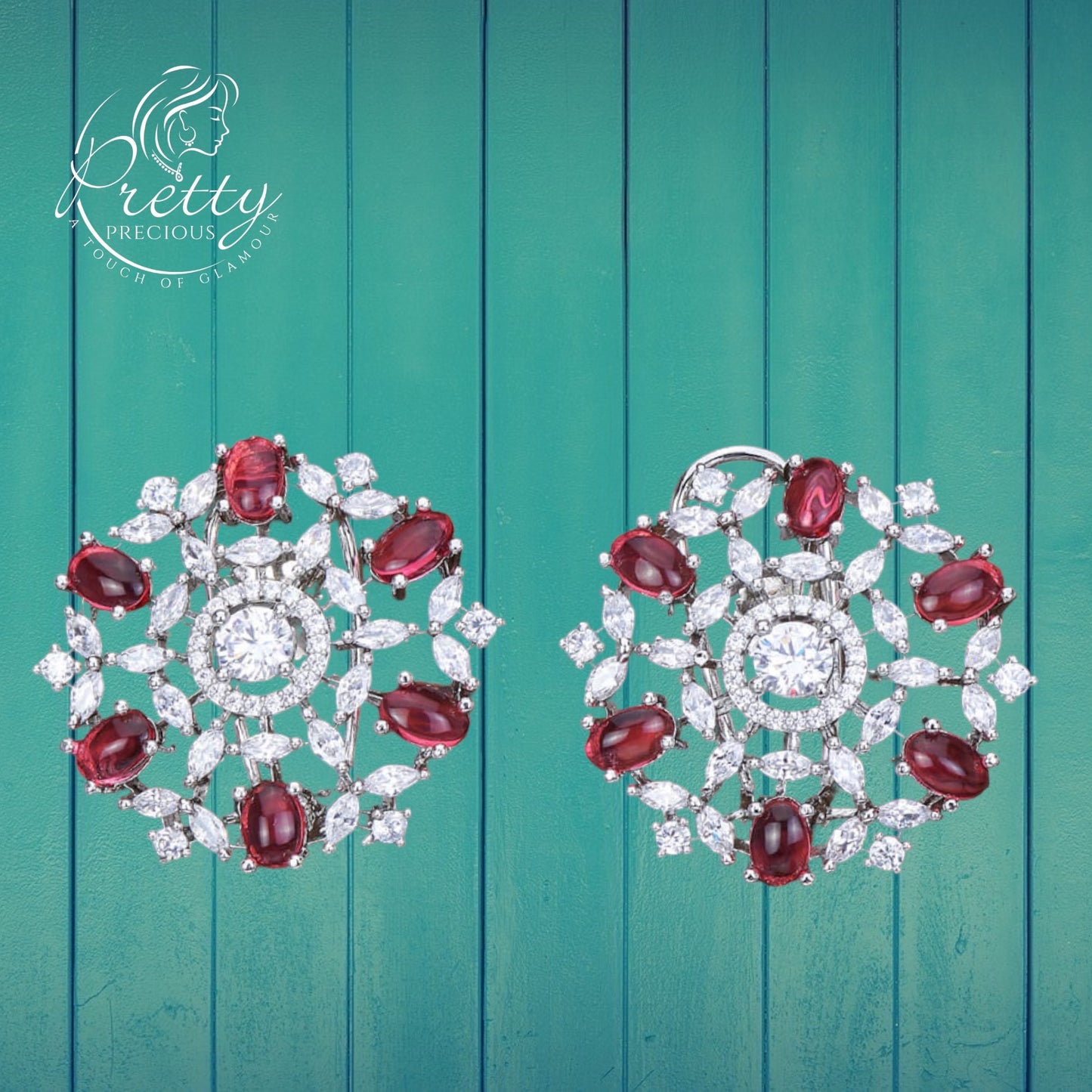 423222 American Diamond Classic Tops With Rhodium Plating