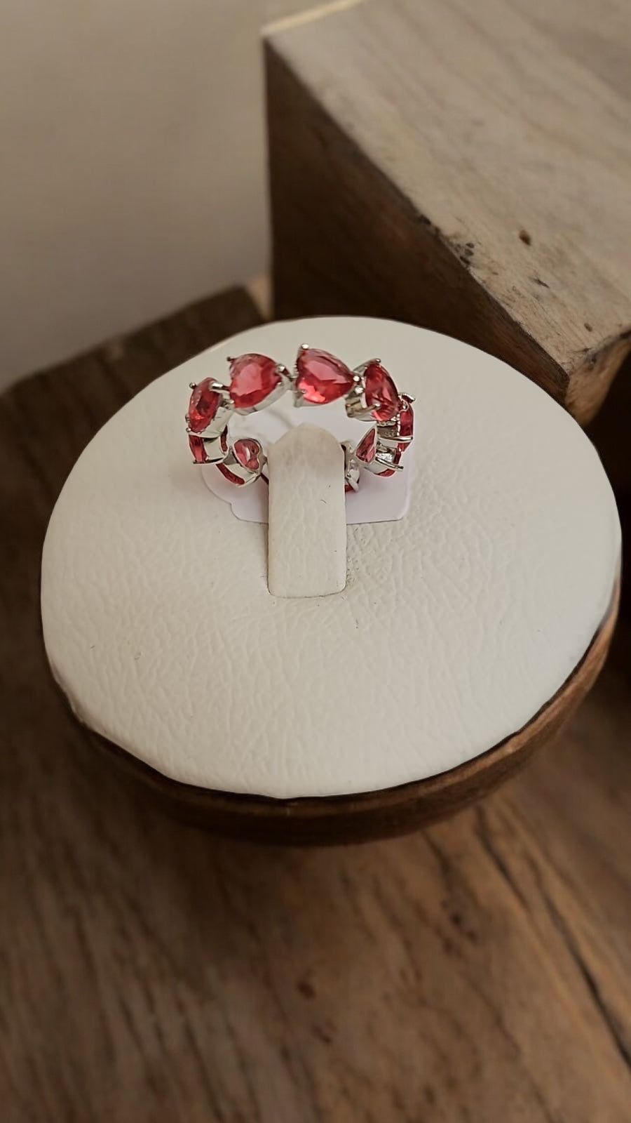 92109-RN Cz Adjustable Ring Ruby