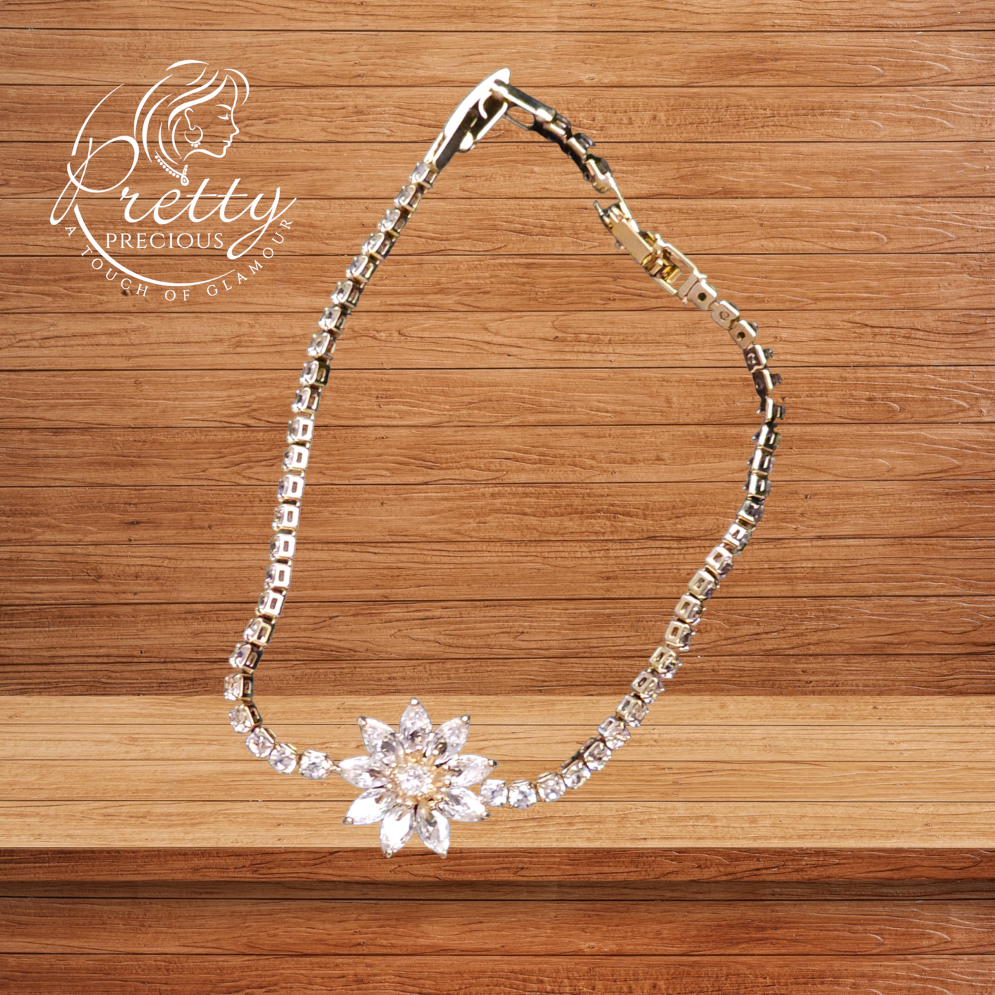 91909BR Cubic Zirconia Adjustable Bracelet