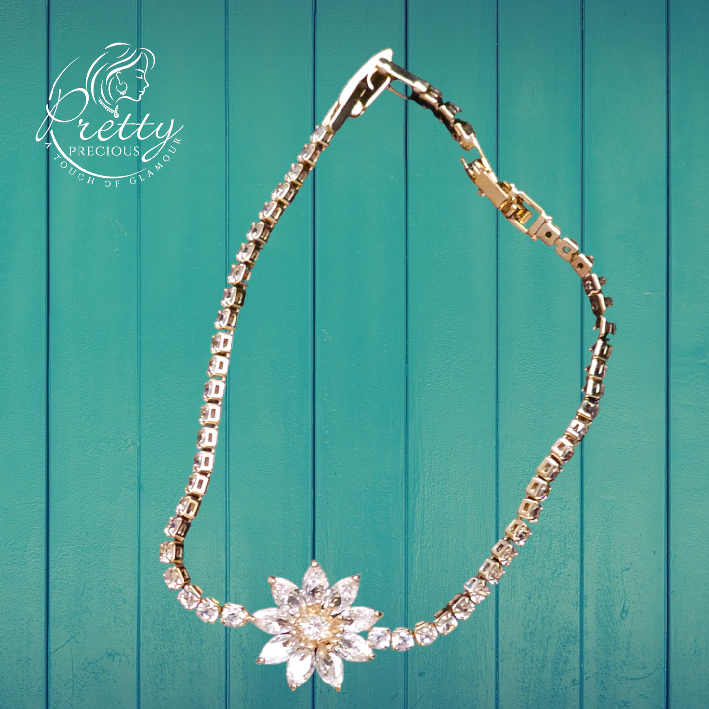 91909BR Cubic Zirconia Adjustable Bracelet