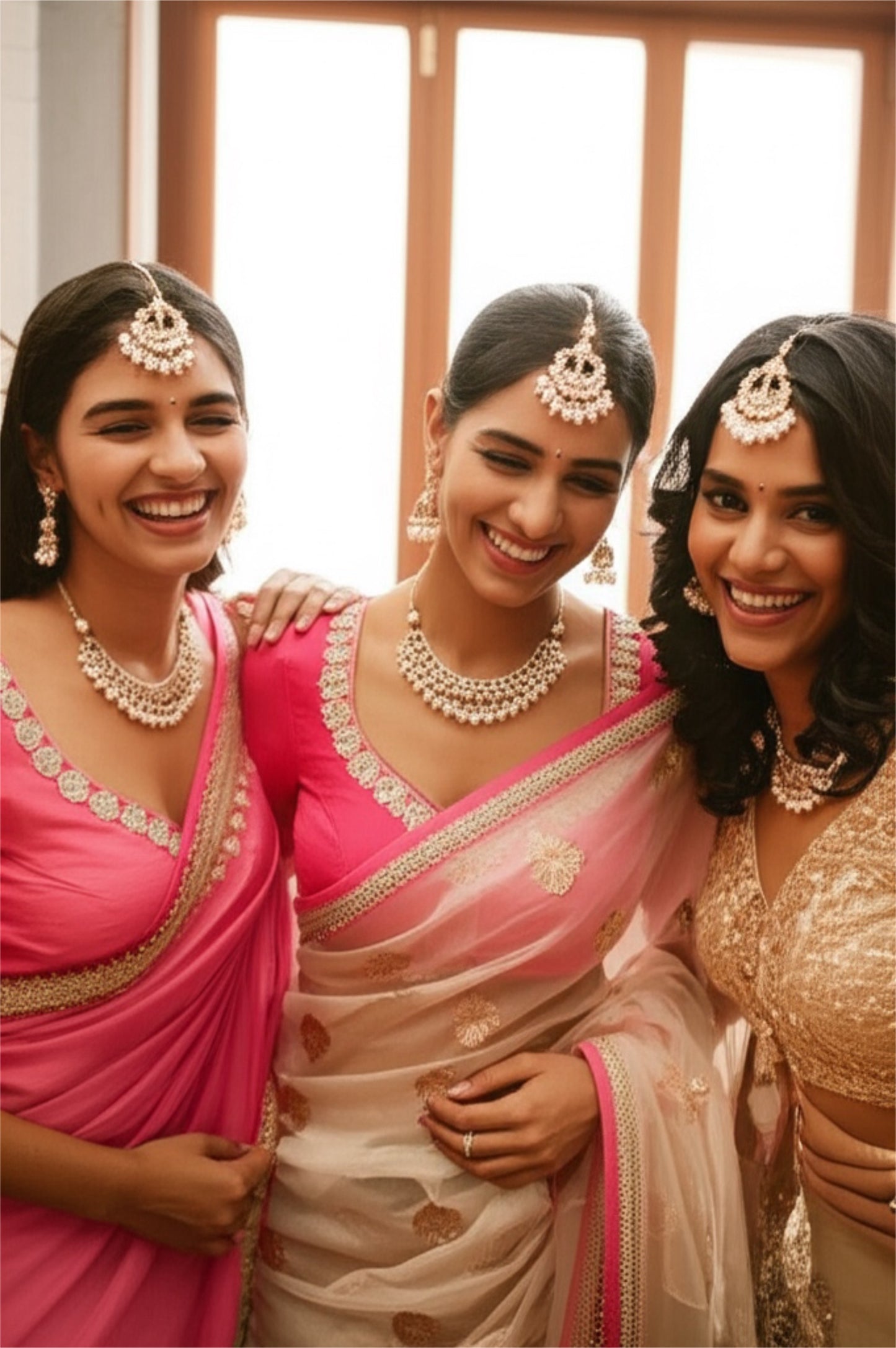 111800 Indo Western Kundan Necklace With Gold Plating-White