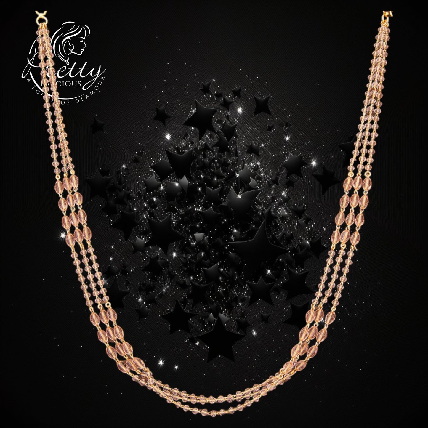 425235 Cz Delicate Mala With Gold Plating