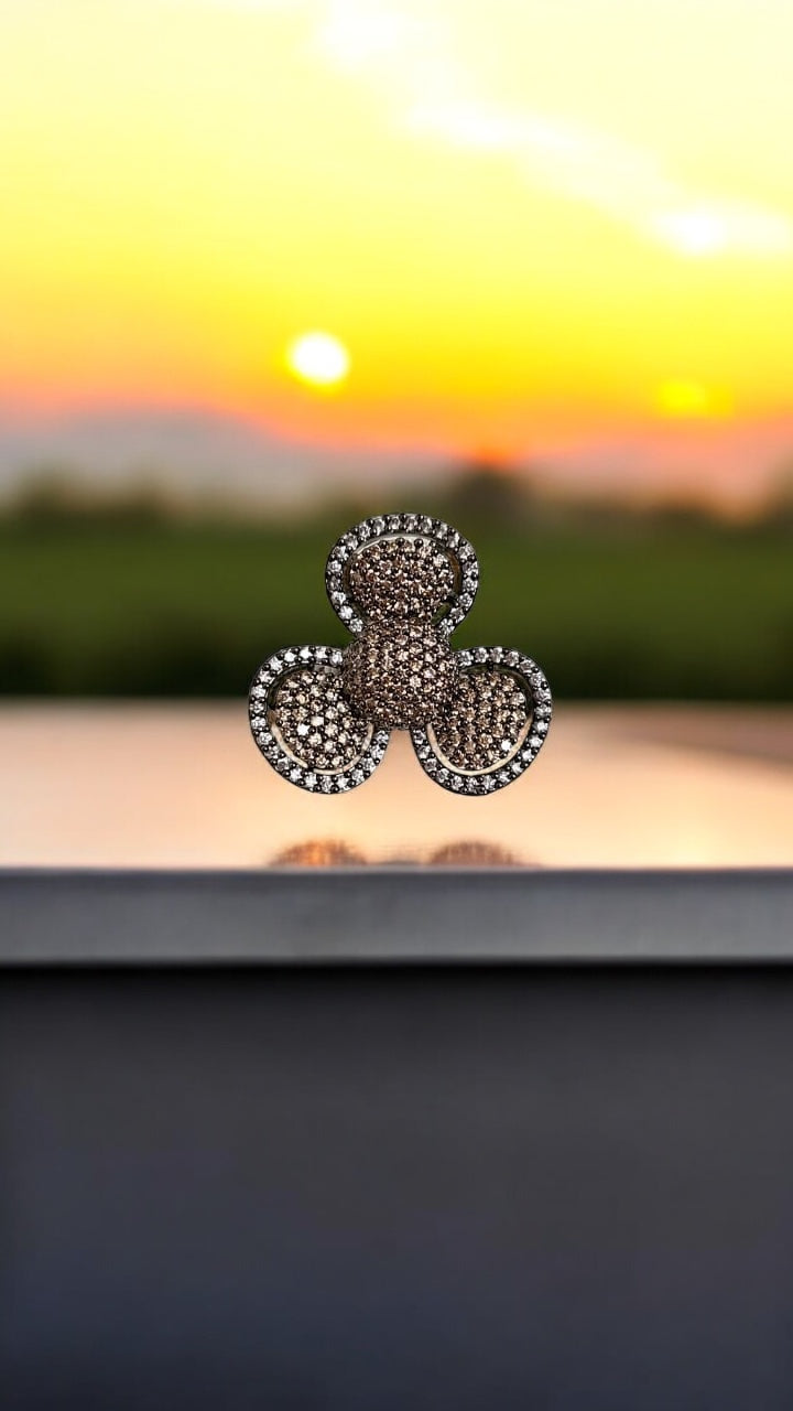 92409-RN Cz Adjustable Ring Mehndi Tone