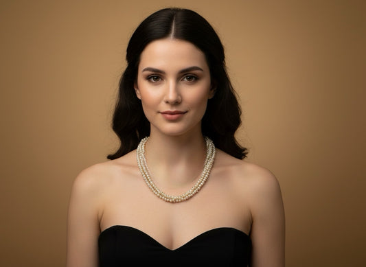 1042 Cubic Zirconia Mala Necklace-Moti