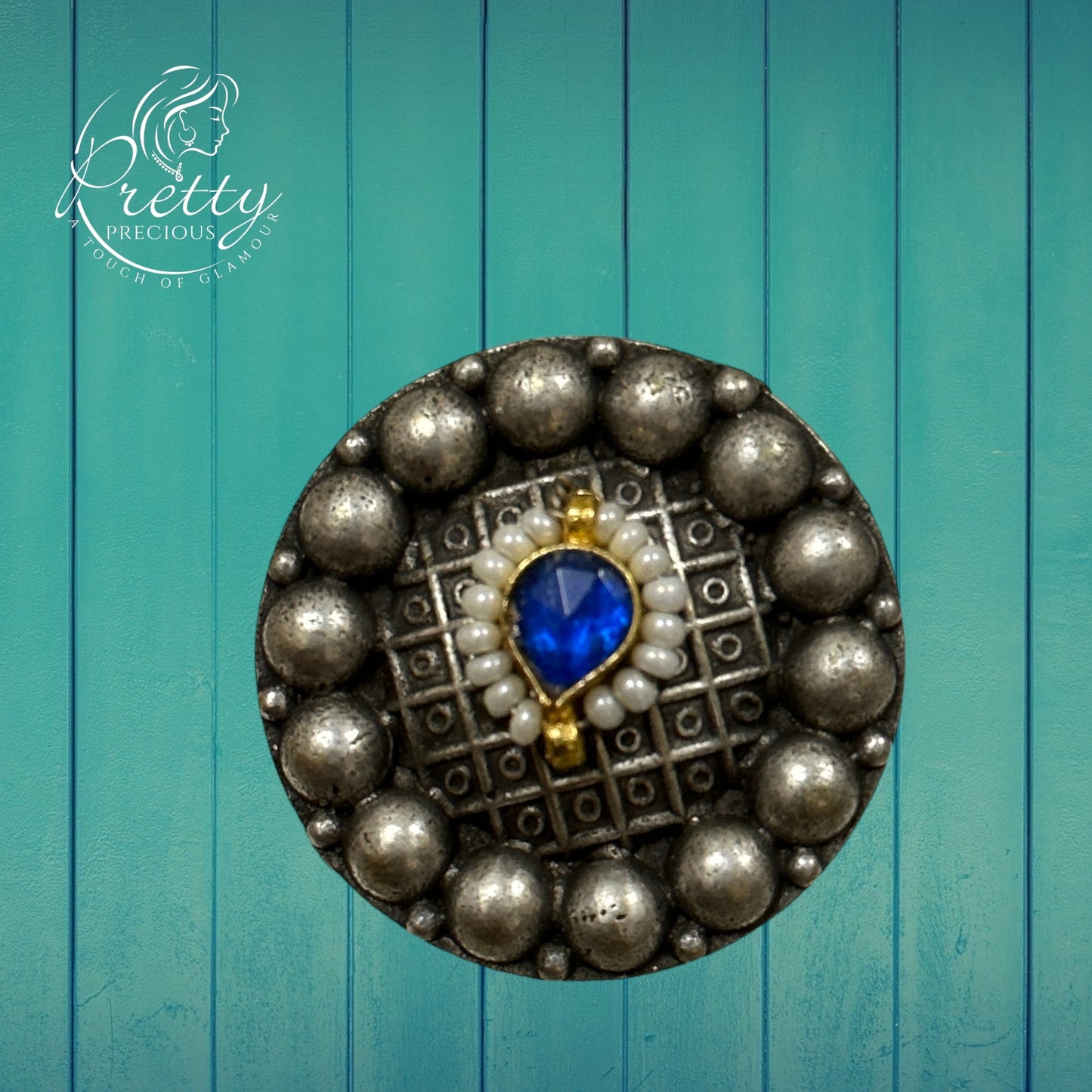 804444 Ring With Oxidised Plating