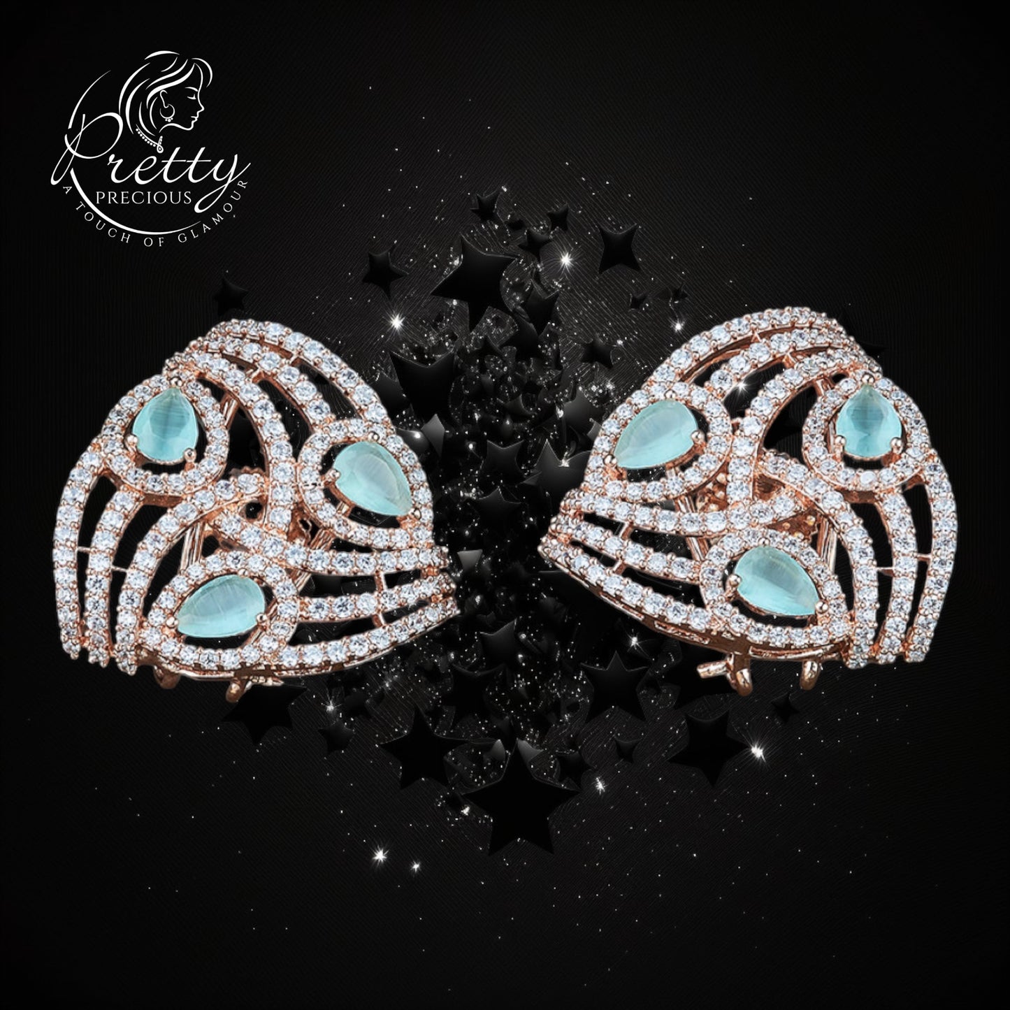 420834 Cz Tops With Rose Gold Plating