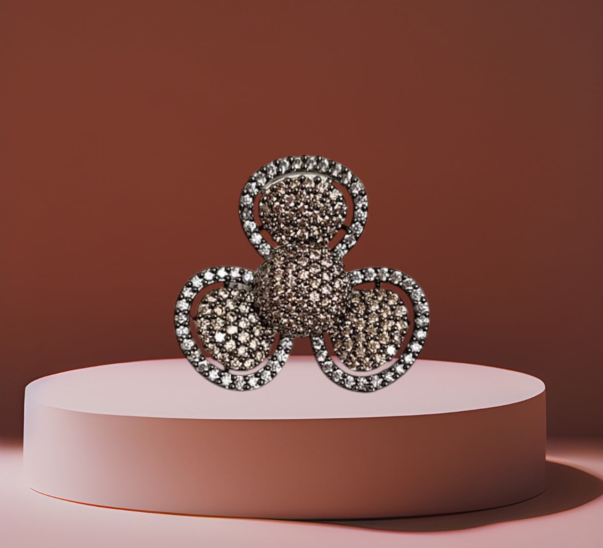 92409-RN Cz Adjustable Ring Mehndi Tone