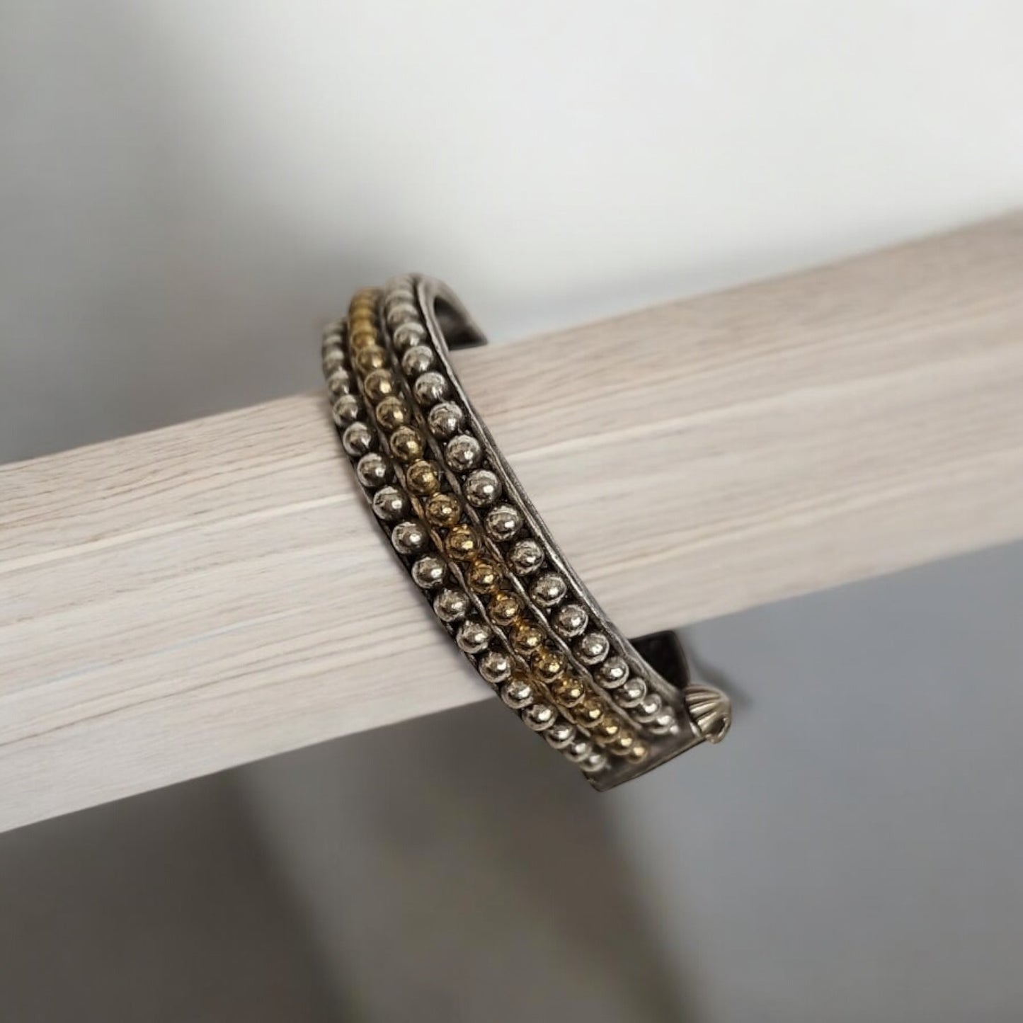 94409-KDO Classic Kada With Oxidized Plating- Design 2