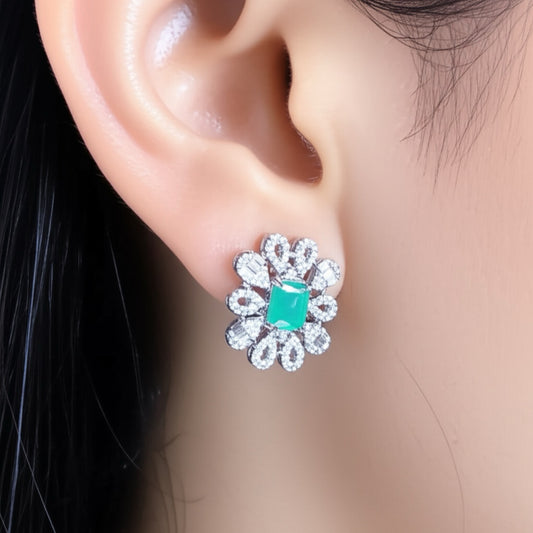 93659-ER Earring With Gold/Rhodium Plating