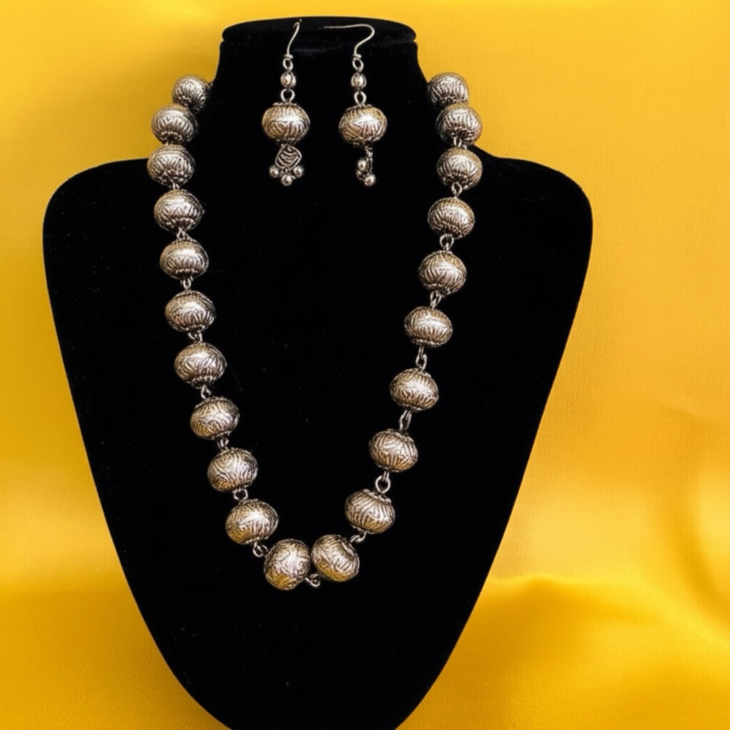 92999-NSO Classic Necklace With Oxidised Plating-Silver