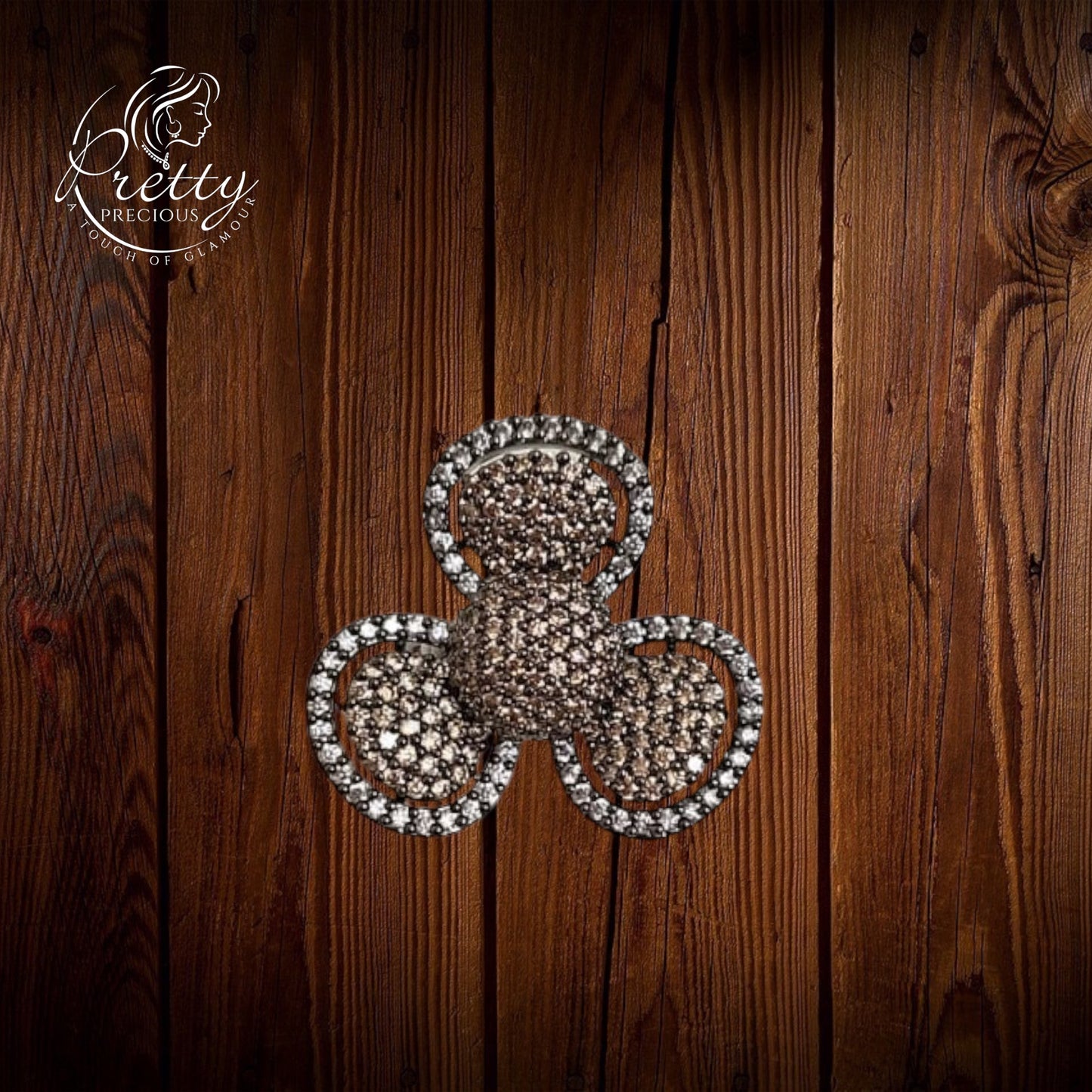 92409-RN Cz Adjustable Ring Mehndi Tone