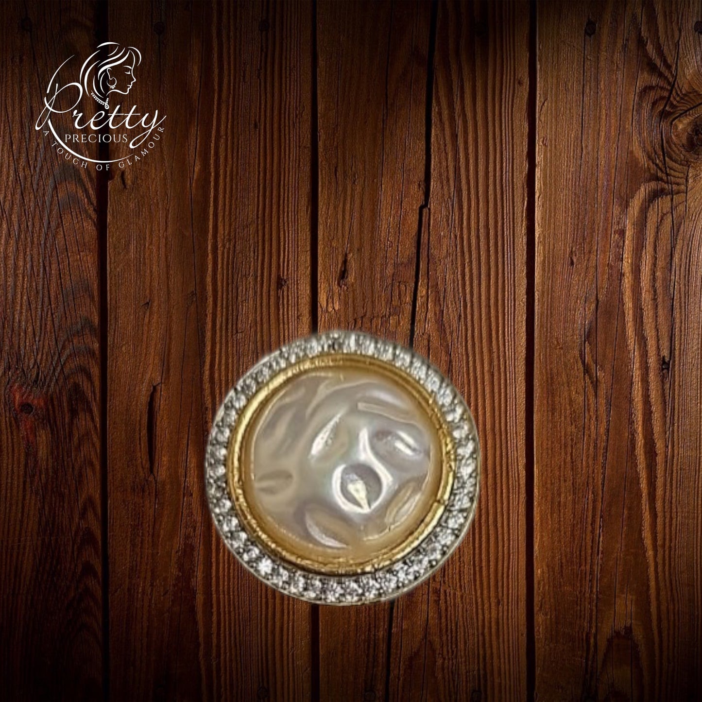 430119 Cz Adjustable Ring Moti