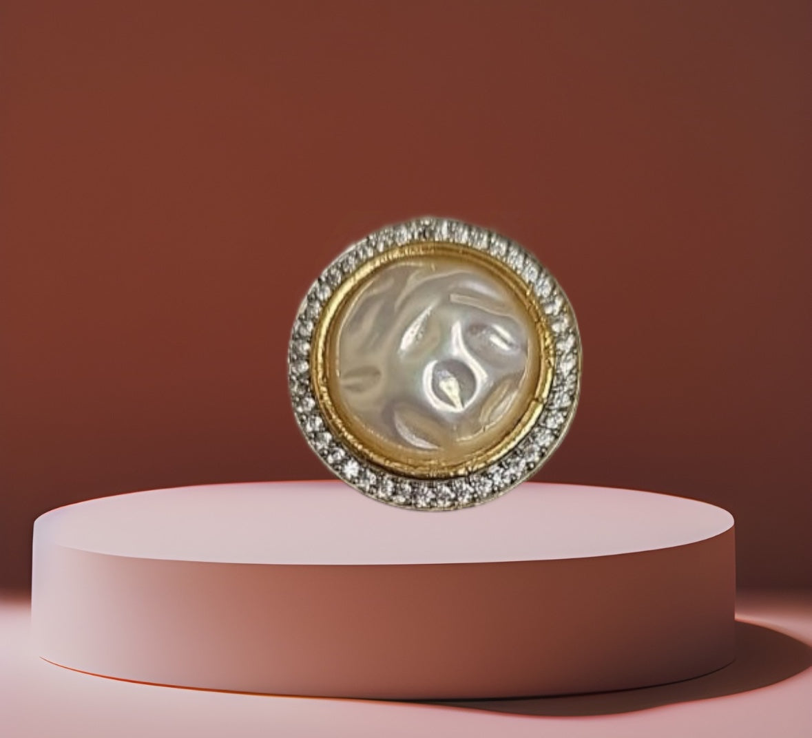 430119 Cz Adjustable Ring Moti