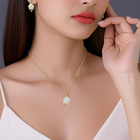 PS-290 Western Pendant Set Gold Plated