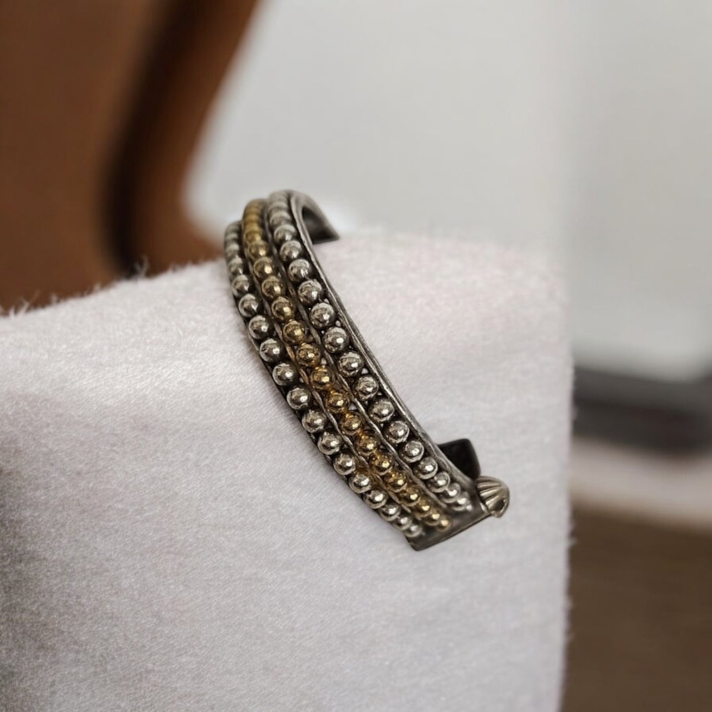 94409-KDO Classic Kada With Oxidized Plating- Design 2