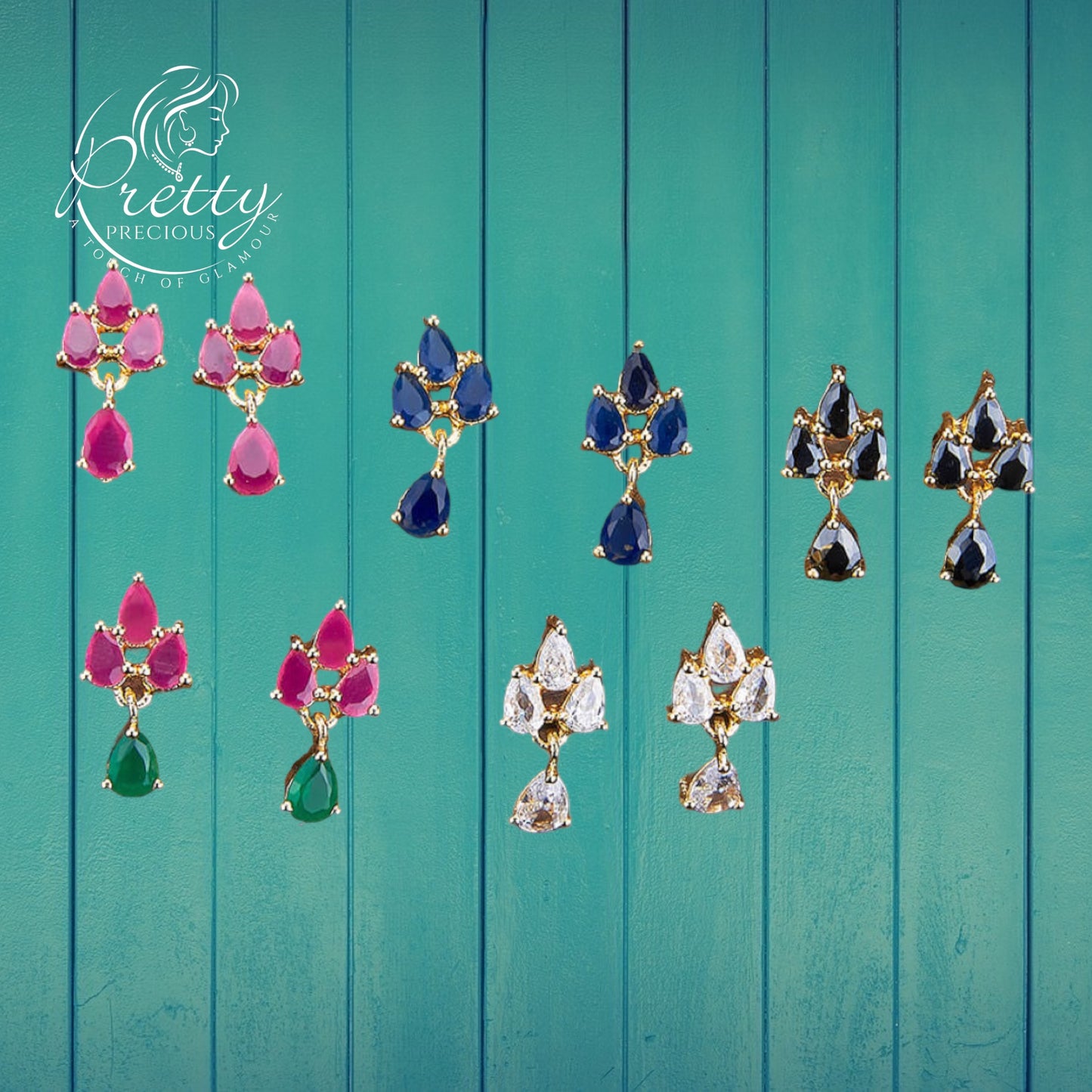 426940 Cz Delicate Tops With Gold Plating