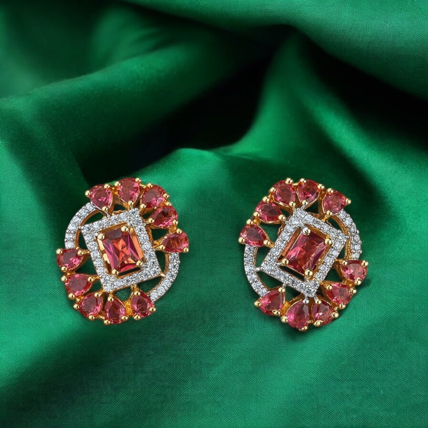 420642 Cz Tops With 2 Tone Plating