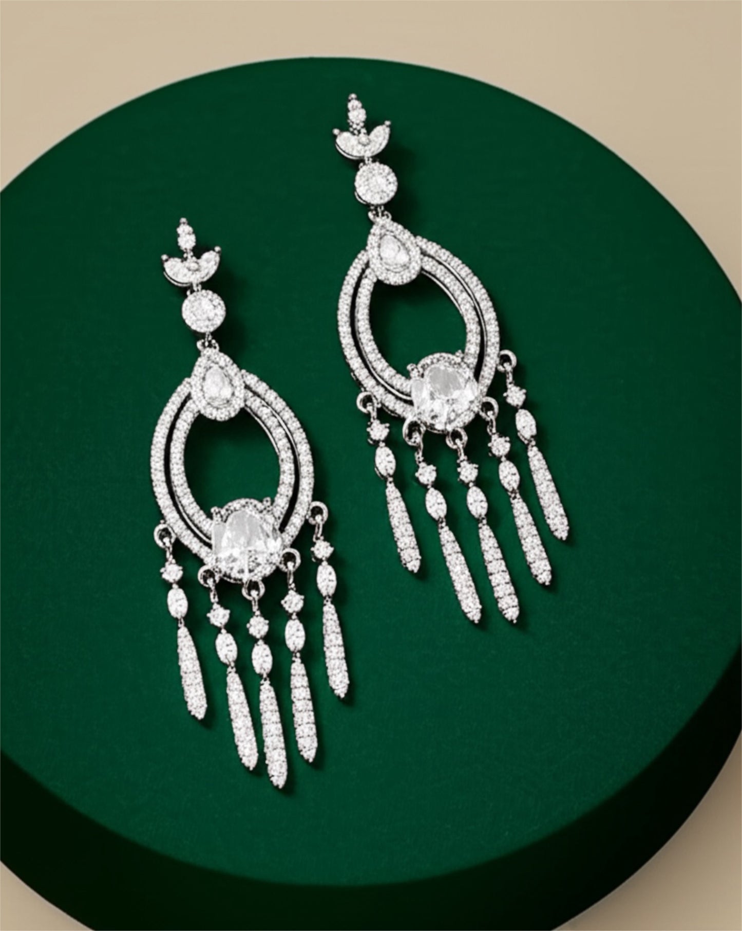 433478 Earring With Rhodium Plating-Silver