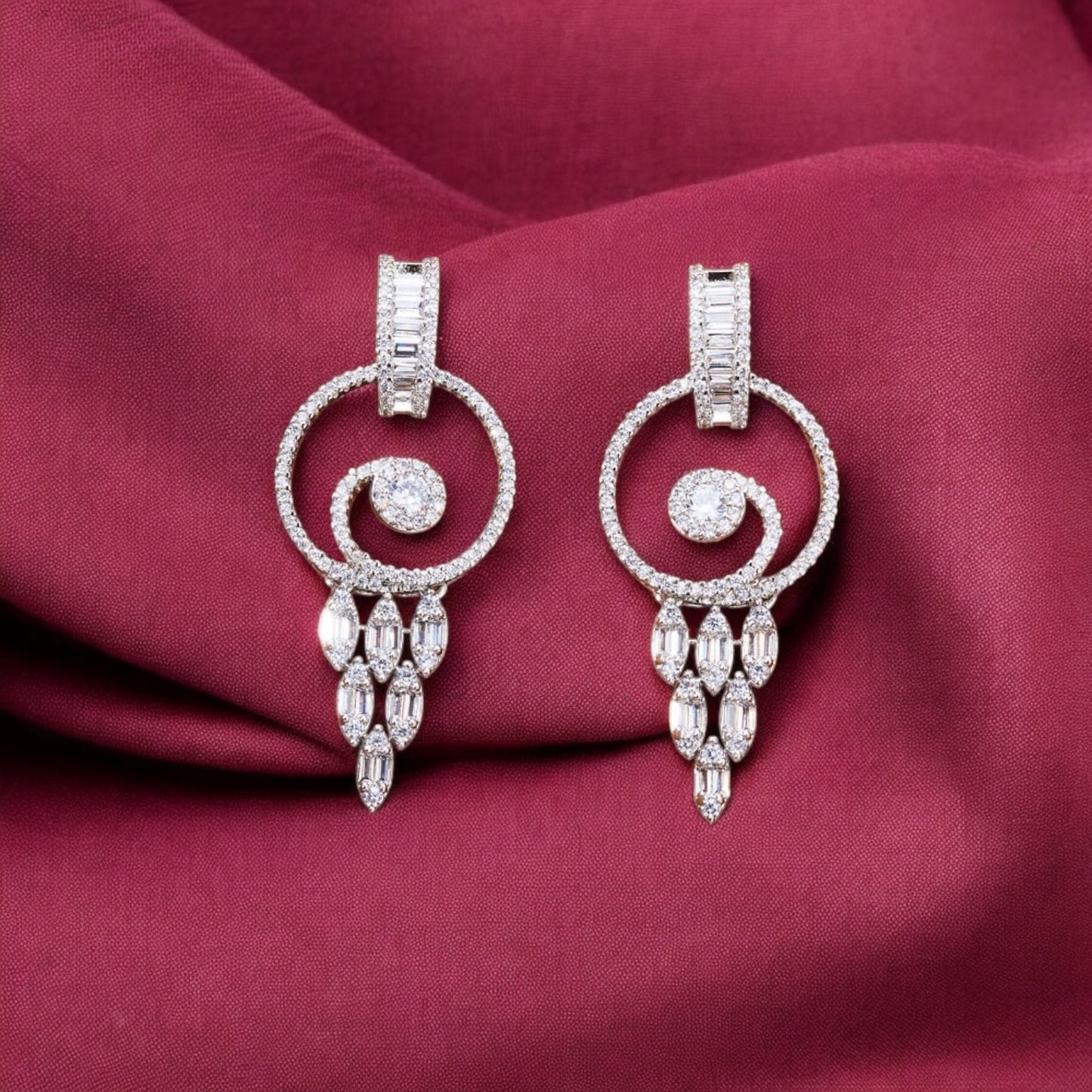 435020 Earring With Rhodium Plating-Silver