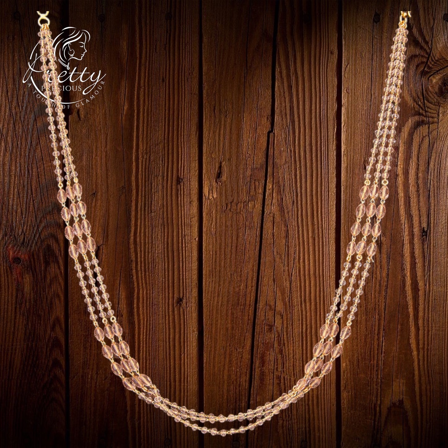 425235 Cz Delicate Mala With Gold Plating