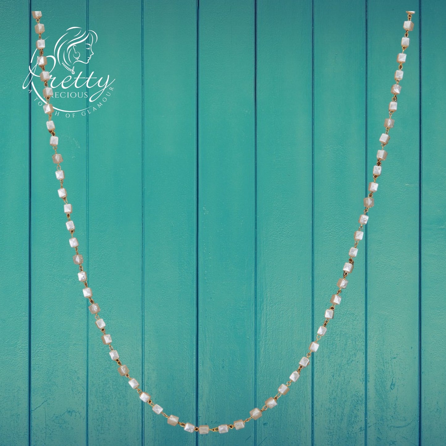 427467 Cz Mala Necklace With Gold Plating