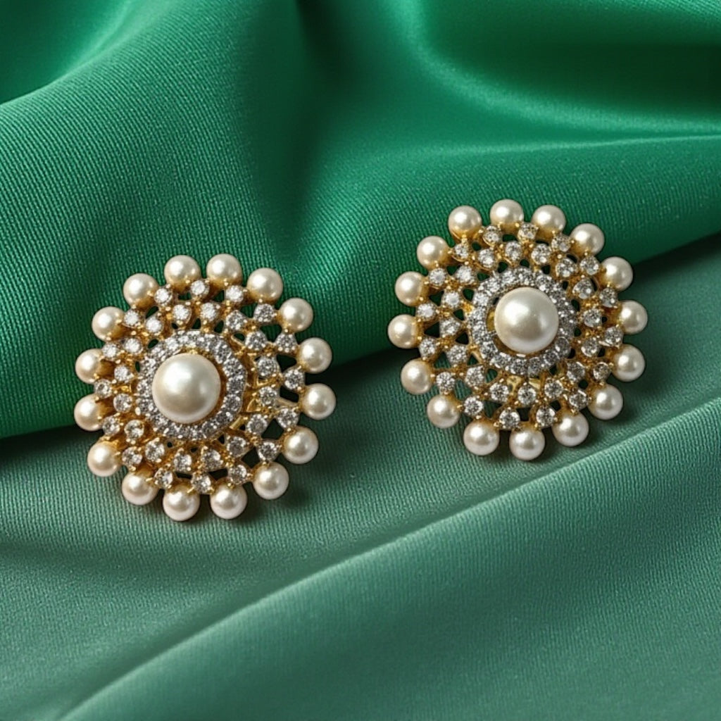 428448 Cz Classic Bali With Rhodium Plating-Silver