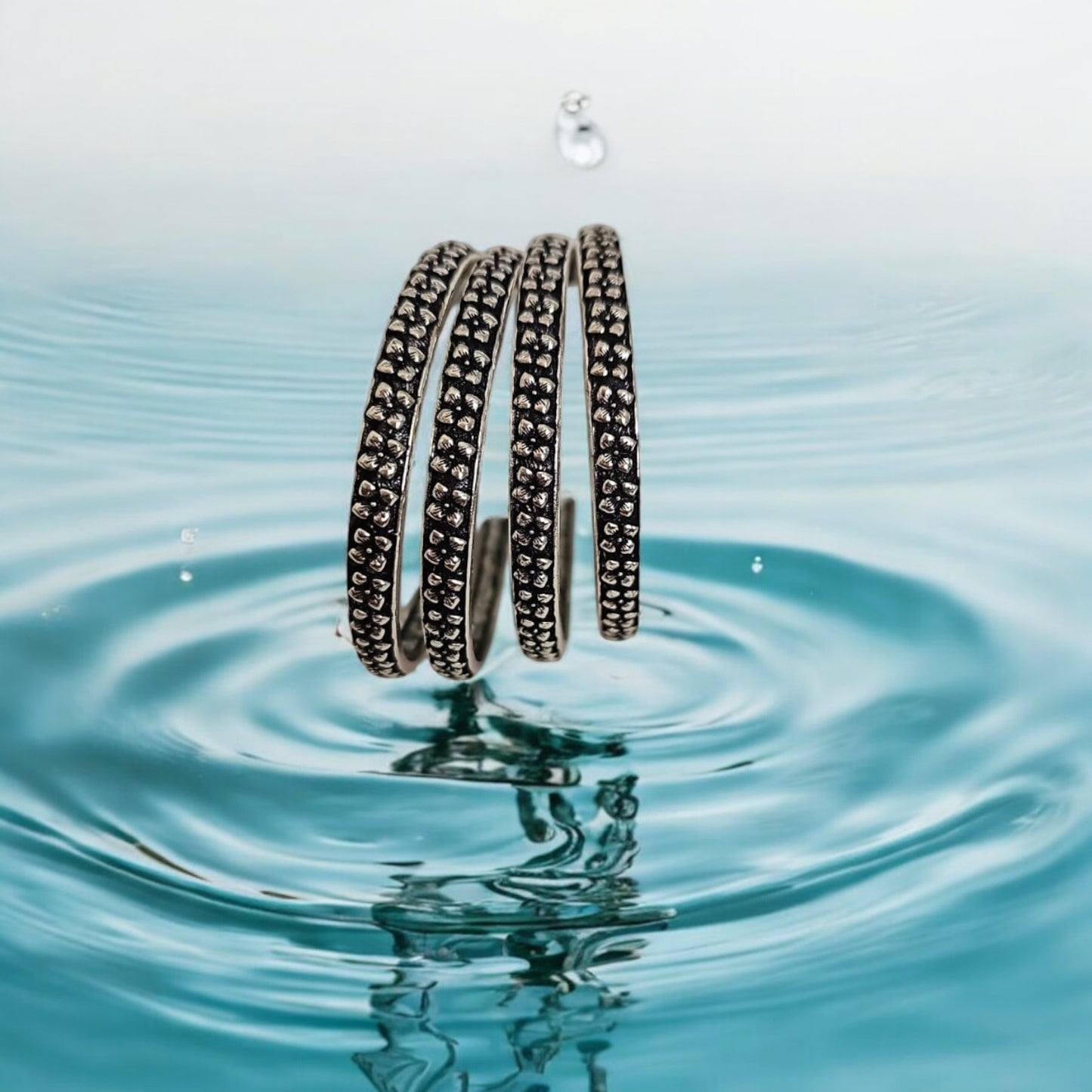 808241 Classic Bangles With Oxidised Plating-Size 2.6