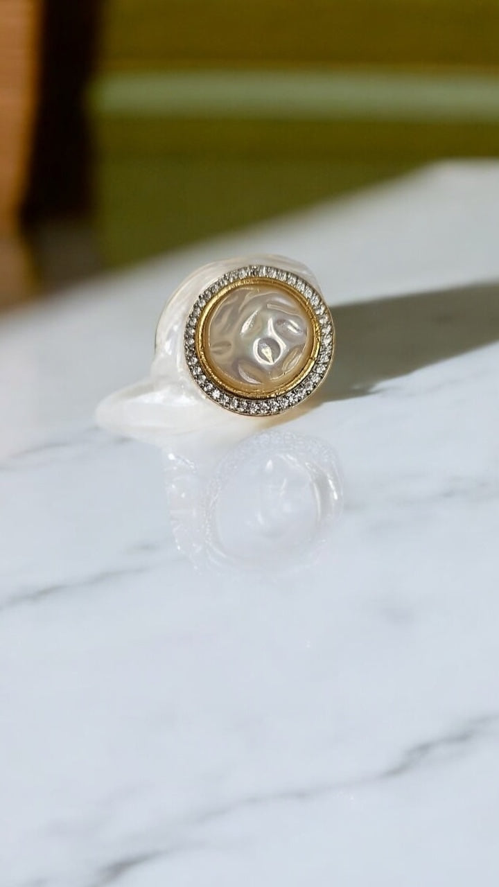 430119 Cz Adjustable Ring Moti