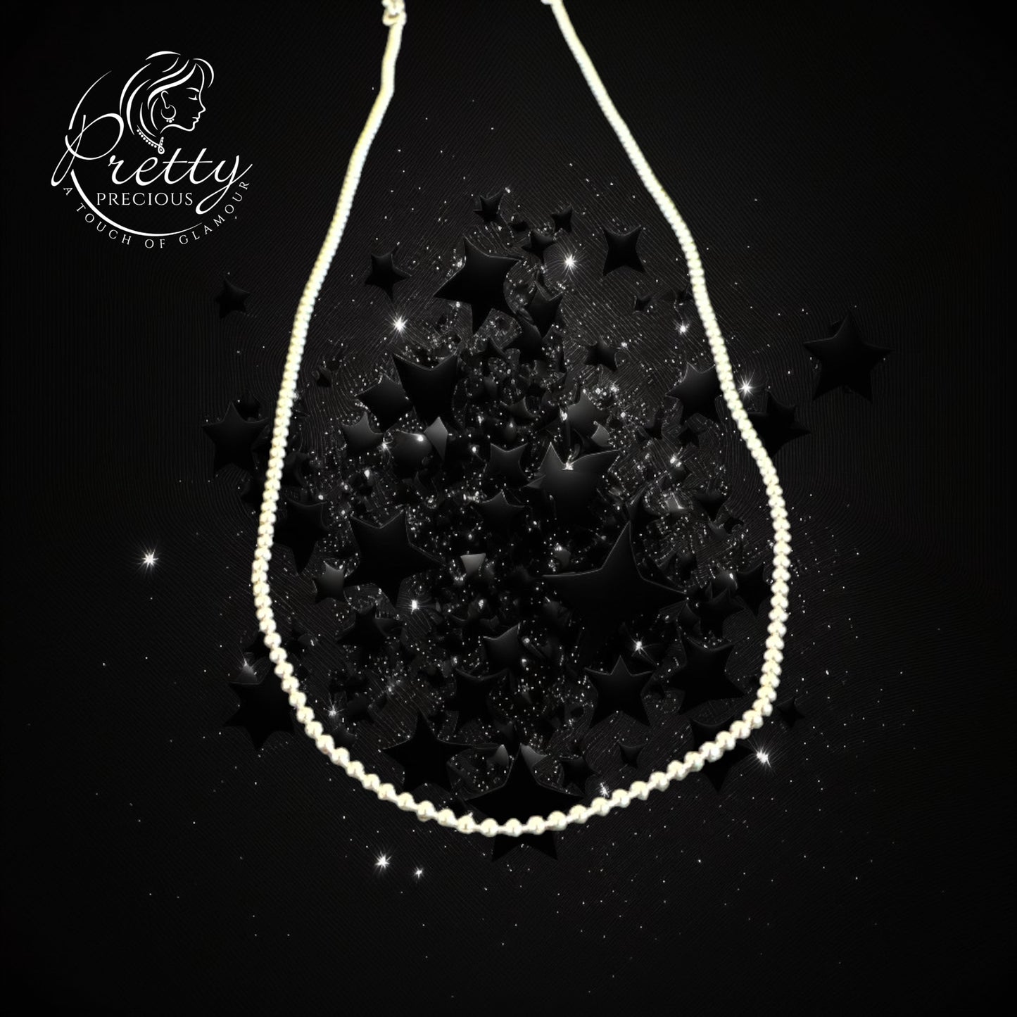 422727 Cz Delicate Chain With Rhodium Plating